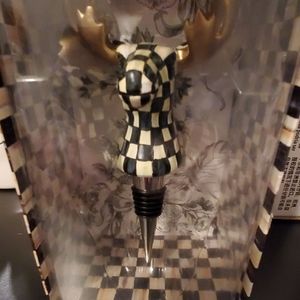 Mackenzie Childs Moose bottle topper